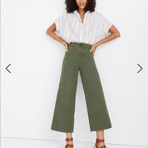 Madewell Emmett wide-leg cropped jeans, size 26